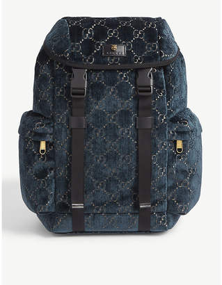 Gucci GG velvet backpack