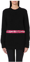 Thumbnail for your product : Christopher Kane Zip-detail ribbed jumper
