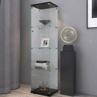 Home Decor 4 Shelves Glass Display Sideboard Modern Sideboard DAGEW151084139