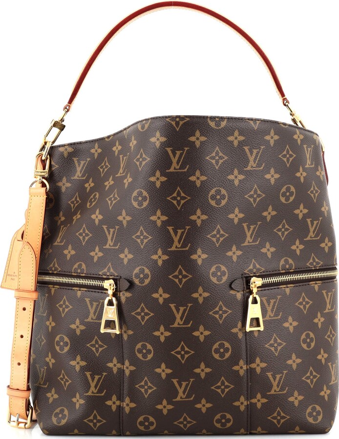 Louis Vuitton Monogram Melie Hobo Bag , Color: Brown, Excellent