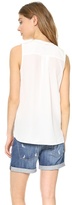 Thumbnail for your product : Vince Sleeveless V Neck Top