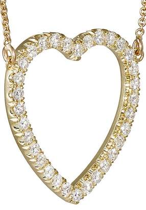 Jennifer Meyer Women's Diamond Large Open Heart Necklace