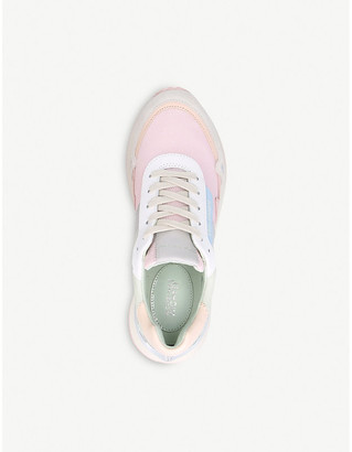 monroe canvas and suede trainer