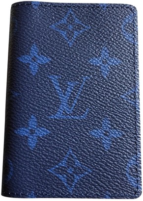 Louis Vuitton Pocket Organizer Blue Cloth Small bags, wallets & cases