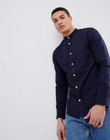 Thumbnail for your product : Selected Seersucker Shirt With Grandad Collar