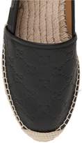 Thumbnail for your product : Gucci GG Embossed Leather Espadrilles