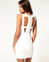 Thumbnail for your product : ASOS Cut Out Body-Conscious Dress with Mesh Insert