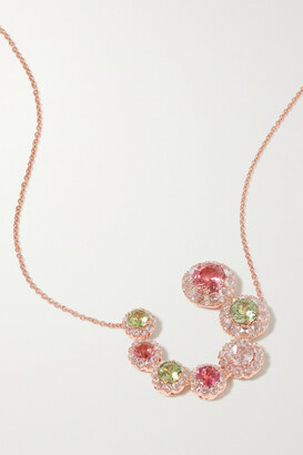 Selim Mouzannar Beirut Circle 18-karat Rose Gold, Tourmaline And Diamond Necklace - one size