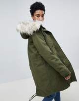 Thumbnail for your product : ASOS Tall TALL Oversized Parka with Padded Liner