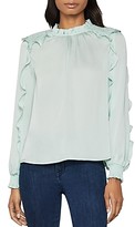 Thumbnail for your product : BCBGMAXAZRIA Smocked Long Sleeve Blouse