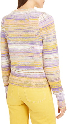 Marc Jacobs Metallic Stripe Crewneck Sweater