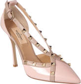 Thumbnail for your product : Valentino Rockstud Crisscross D'orsay Patent Pump