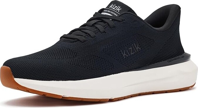 Kizik Athens 2 Knit Hands-free Women's Walking Shoes Black/Bright White : 7 M, Textile