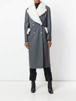 Thumbnail for your product : Ermanno Scervino long fur trim coat