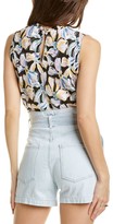 Thumbnail for your product : Rebecca Taylor Bow Fleur Sleeveless Silk-Blend Top