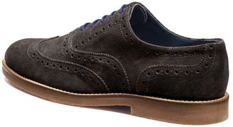 Charles Tyrwhitt Grey Harrington wingtip brogue Oxford shoes
