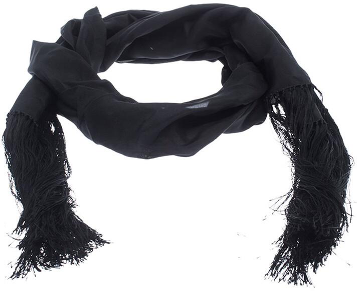 gucci black scarf womens