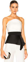 Thumbnail for your product : Roland Mouret Penn Double Faced Satin & Stretch Viscose Top