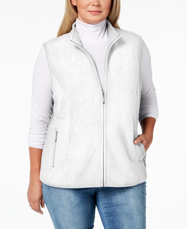 karen scott fleece jacket plus size