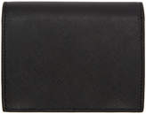 Thumbnail for your product : Prada Black Saffiano Logo Wallet