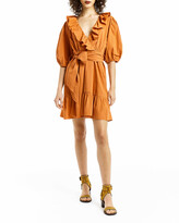 Thumbnail for your product : Super Natural Collection Scottsdale Short Ruffle Poplin Dress