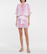 Thumbnail for your product : Juliet Dunn Broderie anglaise cotton minidress