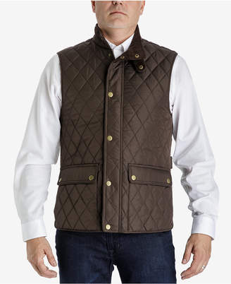 London Fog Men's Big and Tall Diamond Quilted Vest