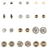 Thumbnail for your product : Charlotte Russe Mixed Stud Earrings - 12 Pack