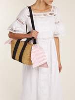 Thumbnail for your product : Muun George Capri Canvas And Woven Straw Bag - Womens - Pink Stripe