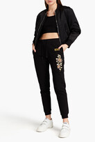 Thumbnail for your product : Kenzo Embroidered French cotton-terry track pants