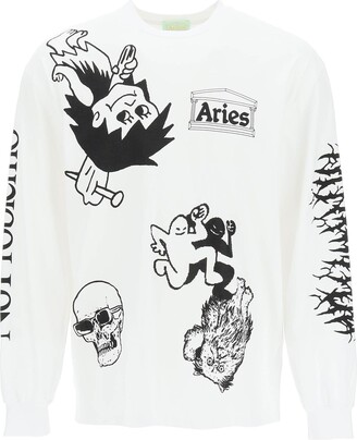 ARIES ARISE Aries 'Graphic Mashup Ls' T Shirt - ShopStyle