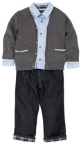 Thumbnail for your product : Wendy Bellissimo Caridigan, Jeans, & Shirt Set (Baby Boys)
