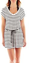 Thumbnail for your product : JCPenney St. John's Bay St. Johns Bay Striped Cover-Up Dress