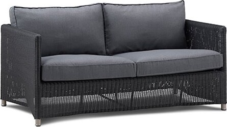 Cane-line Diamond Weave Sofa in Grey Size: Two-Seater