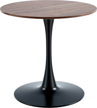 George Oliver Table Mid-century Dining Table With Round Mdf Table Top