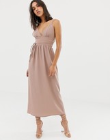 Thumbnail for your product : Love double strap chiffon maxi dress