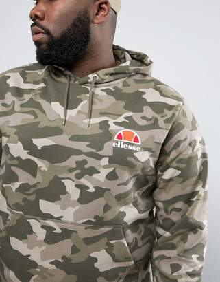 Ellesse Hoodie With Small Logo In Camo