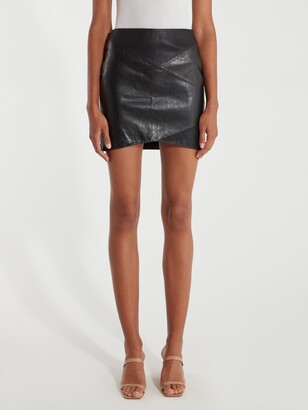 Blank NYC Faux Leather Mini Skirt