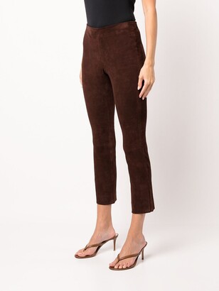 Vince Suede Cropped Trousers
