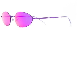 Balenciaga Eyewear Oval Frame Sunglasses