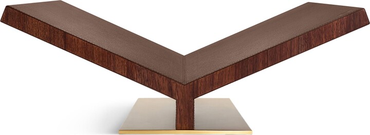 Assouline Walnut-Leather Ultimate Collector Bookstand