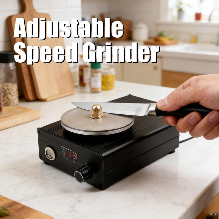 LANXSTAR Electric Knife Sharpener Carving Knife Quick Sharpening Machine Diameter 70MM Mini Grinding Machine 0-3000RPM