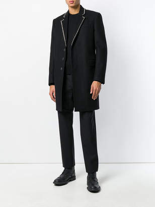 Les Hommes classic studded coat