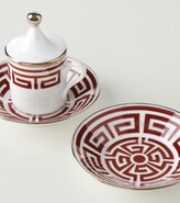 Thumbnail for your product : GINORI 1735 Labirinto Tete a Tete set of 2 espresso cups and saucers