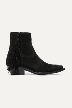 ysl fringe boots