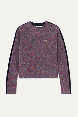 Bella Freud Teeny Bopper Metallic Knitted Sweater - Purple