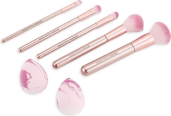 7-Piece Makeup Brush & Face Sponge Set