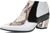 Thumbnail for your product : Rodarte Snakeskin Embossed Leather Booties