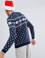Thumbnail for your product : ASOS TALL Holidays Sweater With Snowflake Design