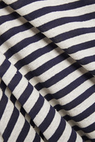 Thumbnail for your product : Vince Striped Silk-blend Jersey T-shirt
